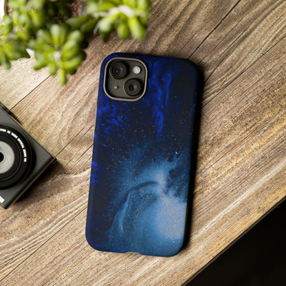 Winter Blue Ink Art - Protective Phone Case