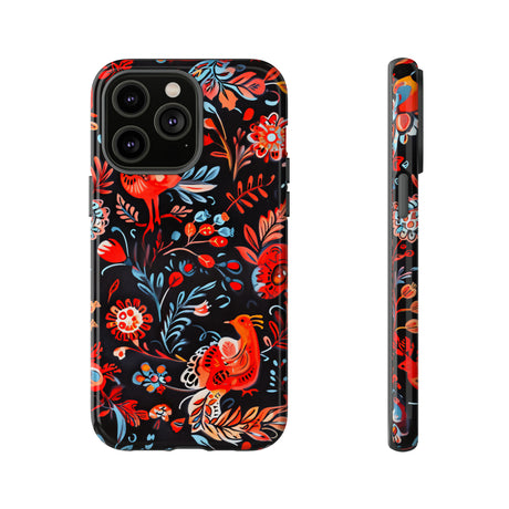 Slavic Myth Firebird & Domovoi - Protective Phone Case