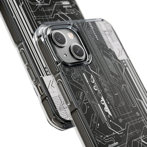 Circuitry Aesthetics - Handyhülle für iPhone (Clear Impact - Magnetisch) 