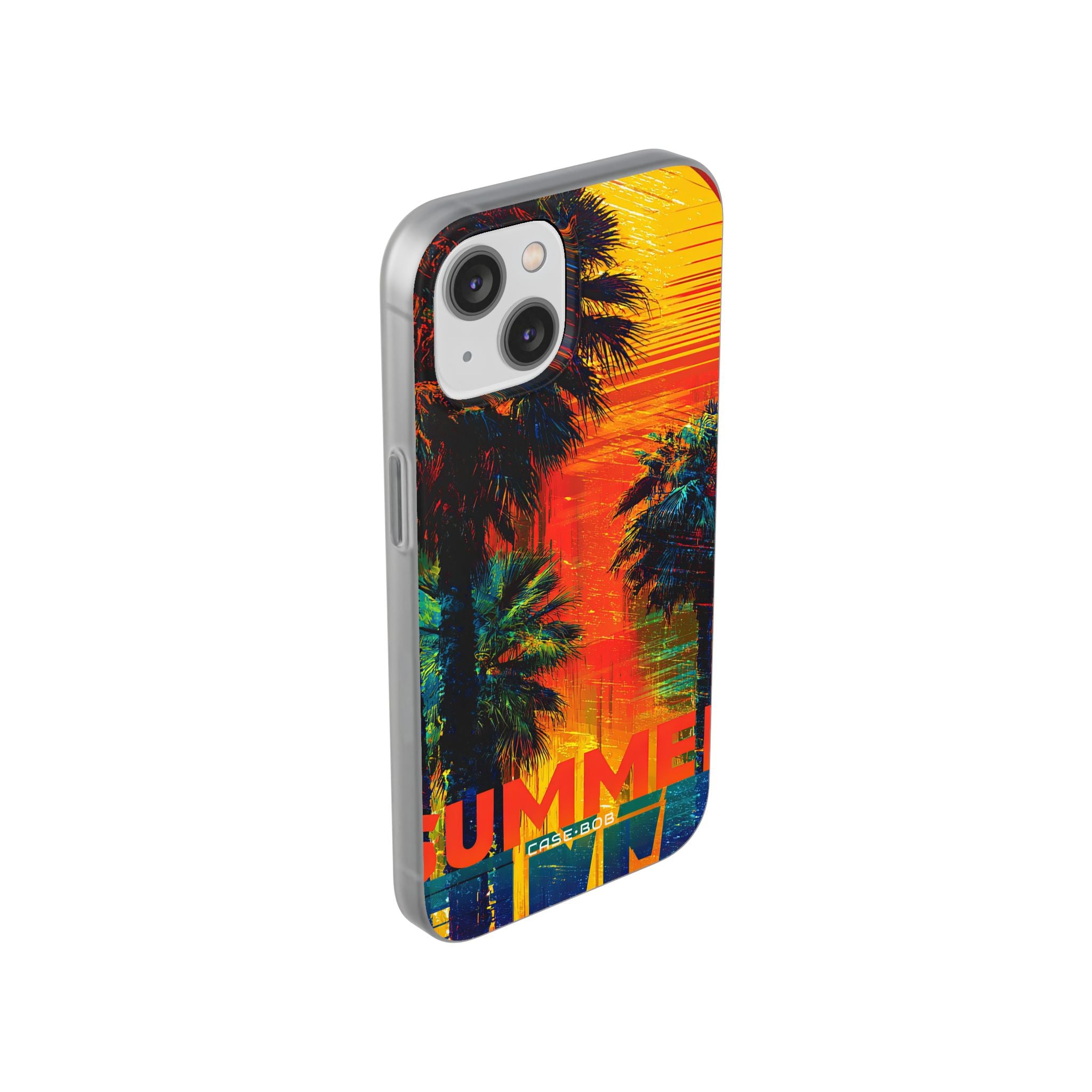 Tropical Sunburst iPhone 14 Case - Soft