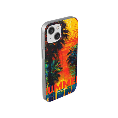 Tropical Sunburst iPhone 14 Case - Soft