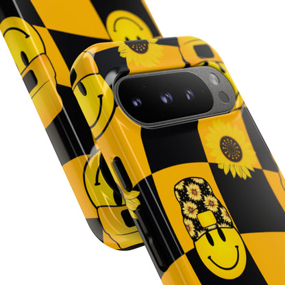 Joyful Checkered Smiles - Google Pixel Case