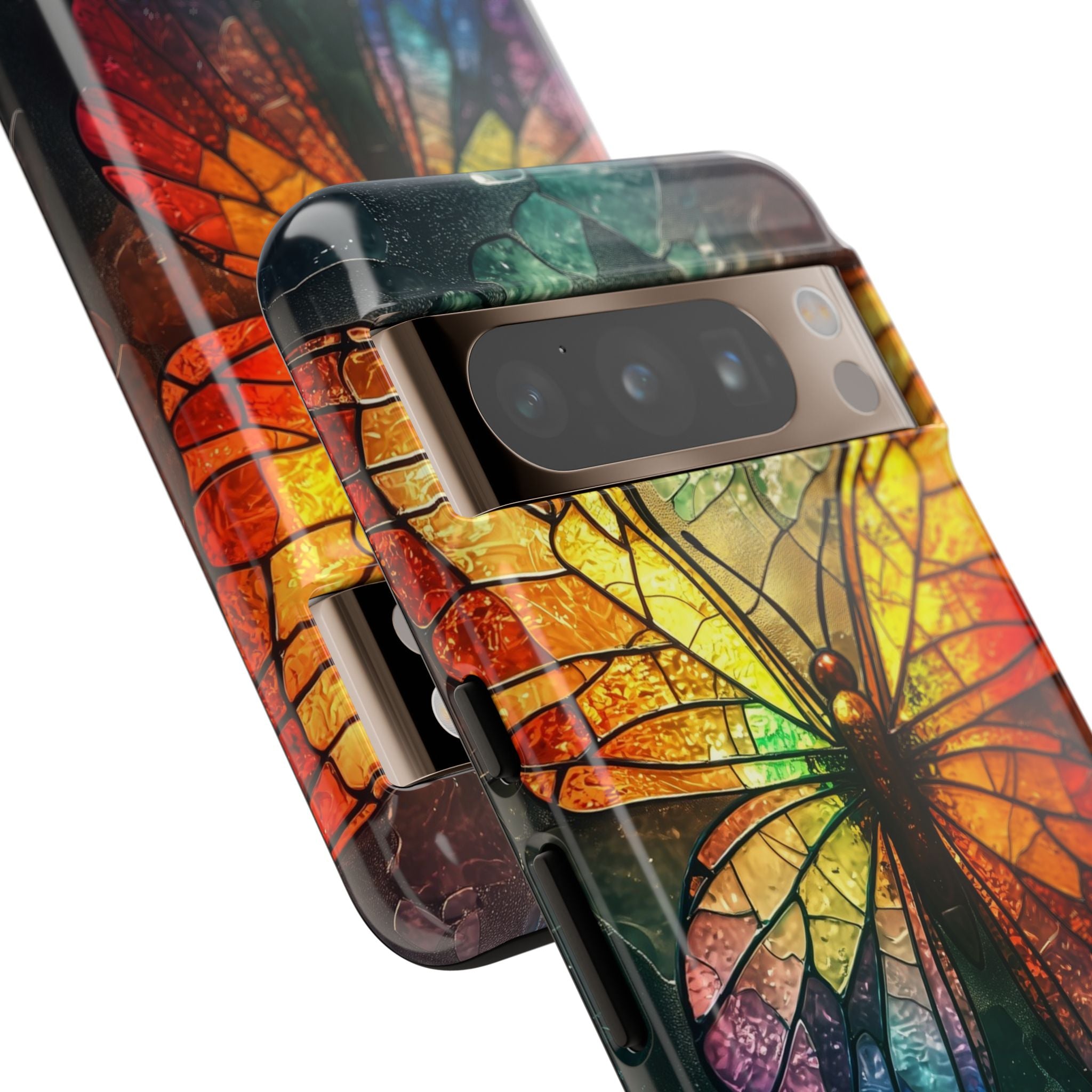 Stained Glass Butterfly Google Pixel 8 Pro Case - Tough