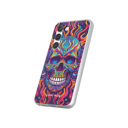 Flaming Skull Samsung S23 Case - Soft