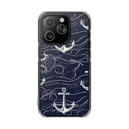 Gradient Anchorflow Waves iPhone 14 - Clear Impact Phone Case