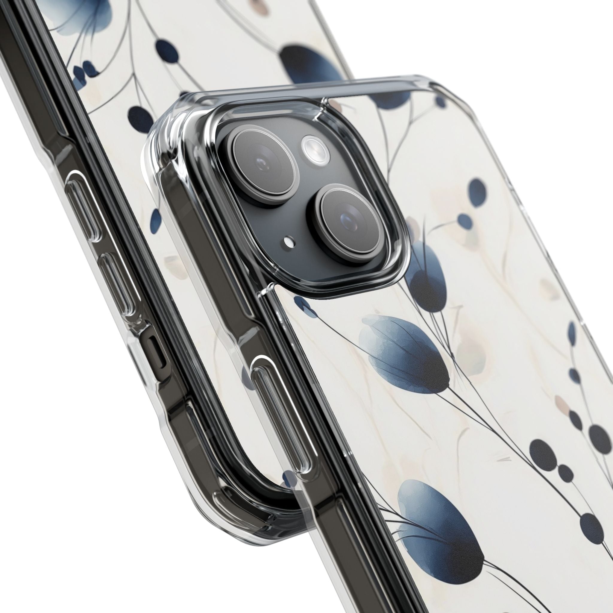 Floral Harmony Blue iPhone Case - Impact