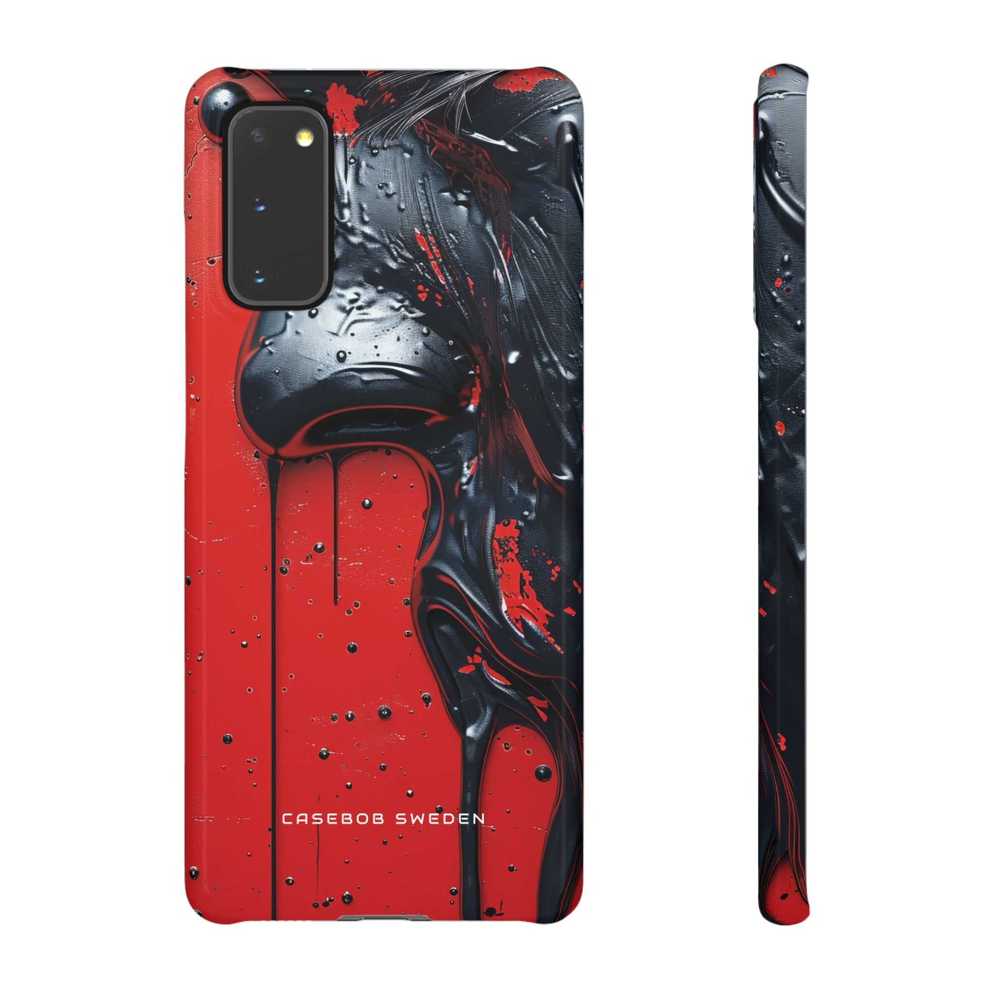 Textured Crimson Bloom Samsung S20 - Slim Phone Case