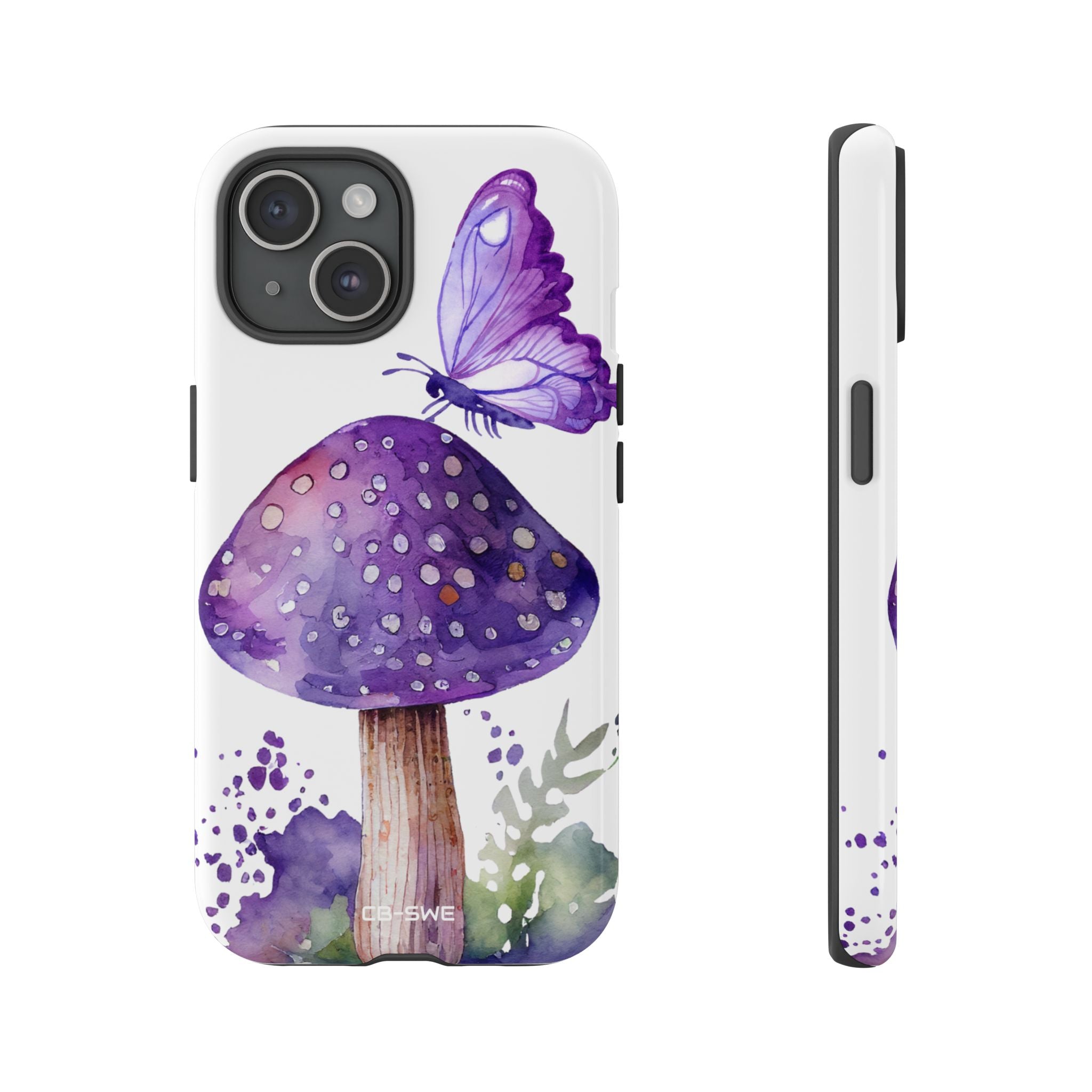 Whimsical Butterfly Perch - iPhone Case