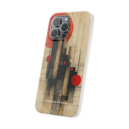 Vintage Geometric Harmony iPhone 15 - Flexi Phone Case