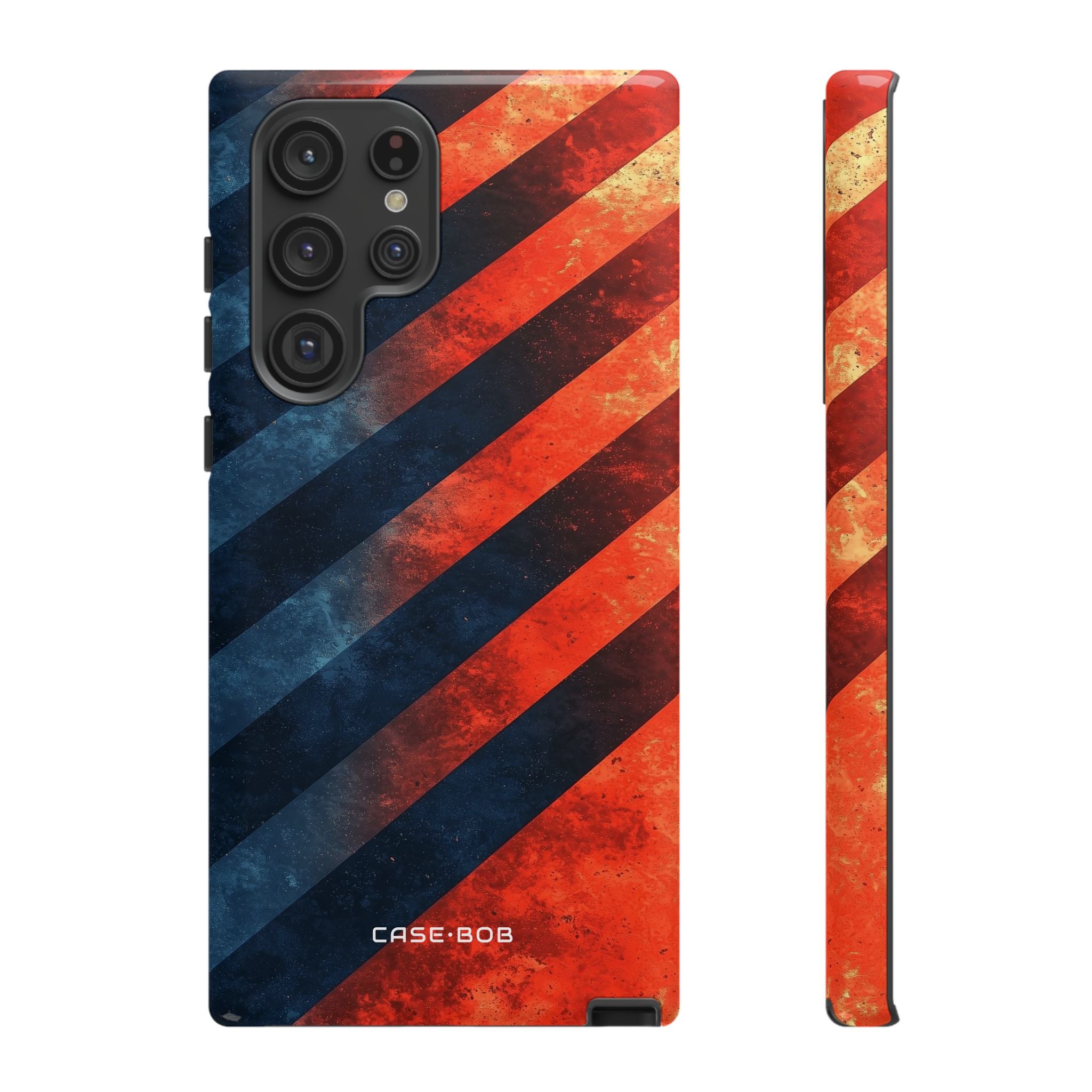 Diagonal Stripes Blaze Samsung S22 Ultra Case - Tough