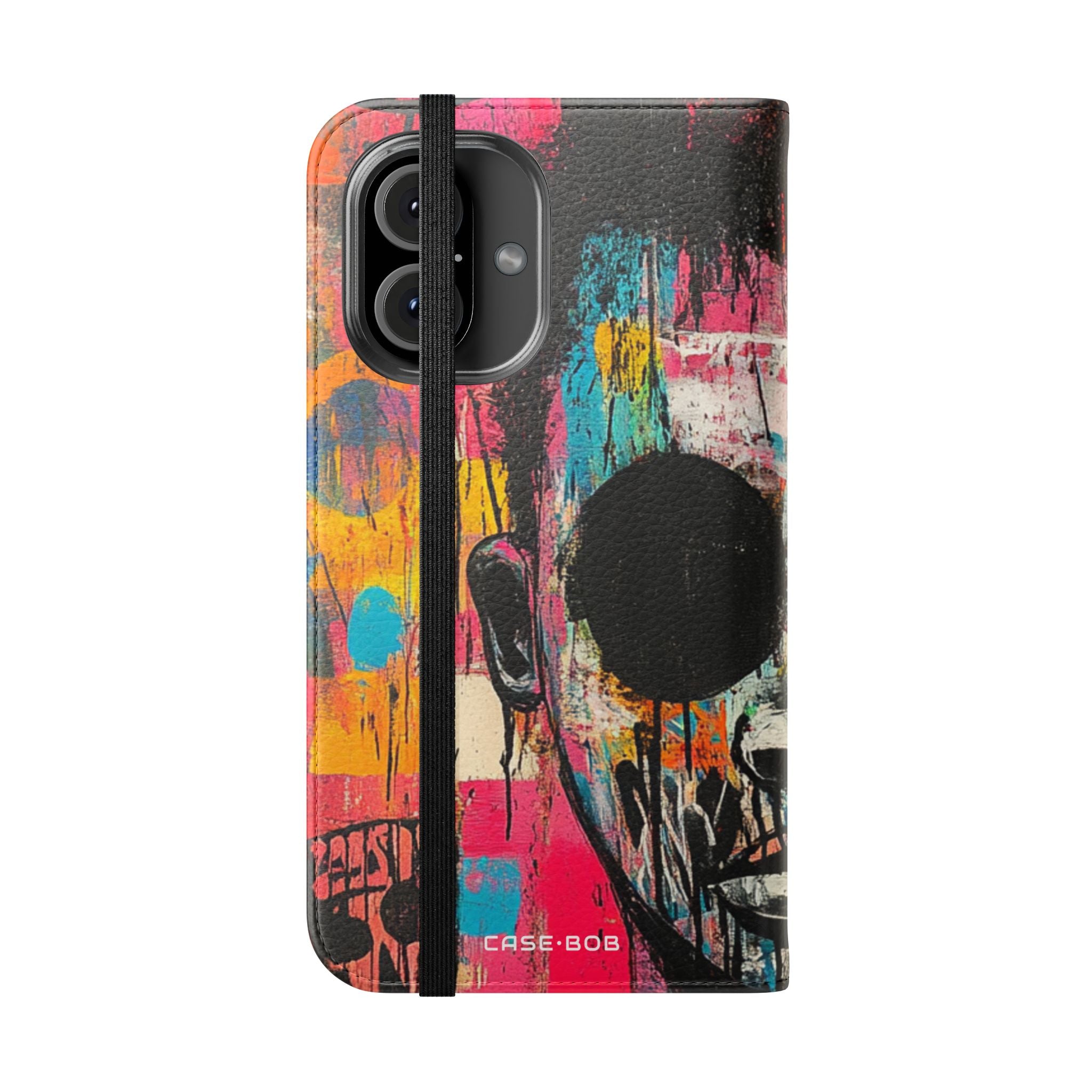 Black Orb Face - iPhone 16  Case - Wallet