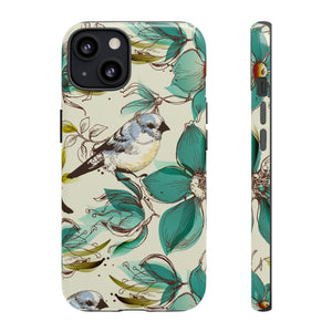 Cute Flowers and Birds iPhone case - Protective Phone Case