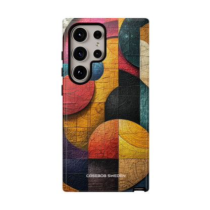 Vibrant Geometric Art - Tough Samsung S24 Phone Case