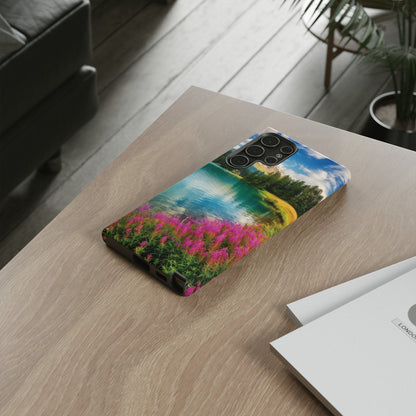 Azure Alpine Lake Phone Case - Protective Phone Case