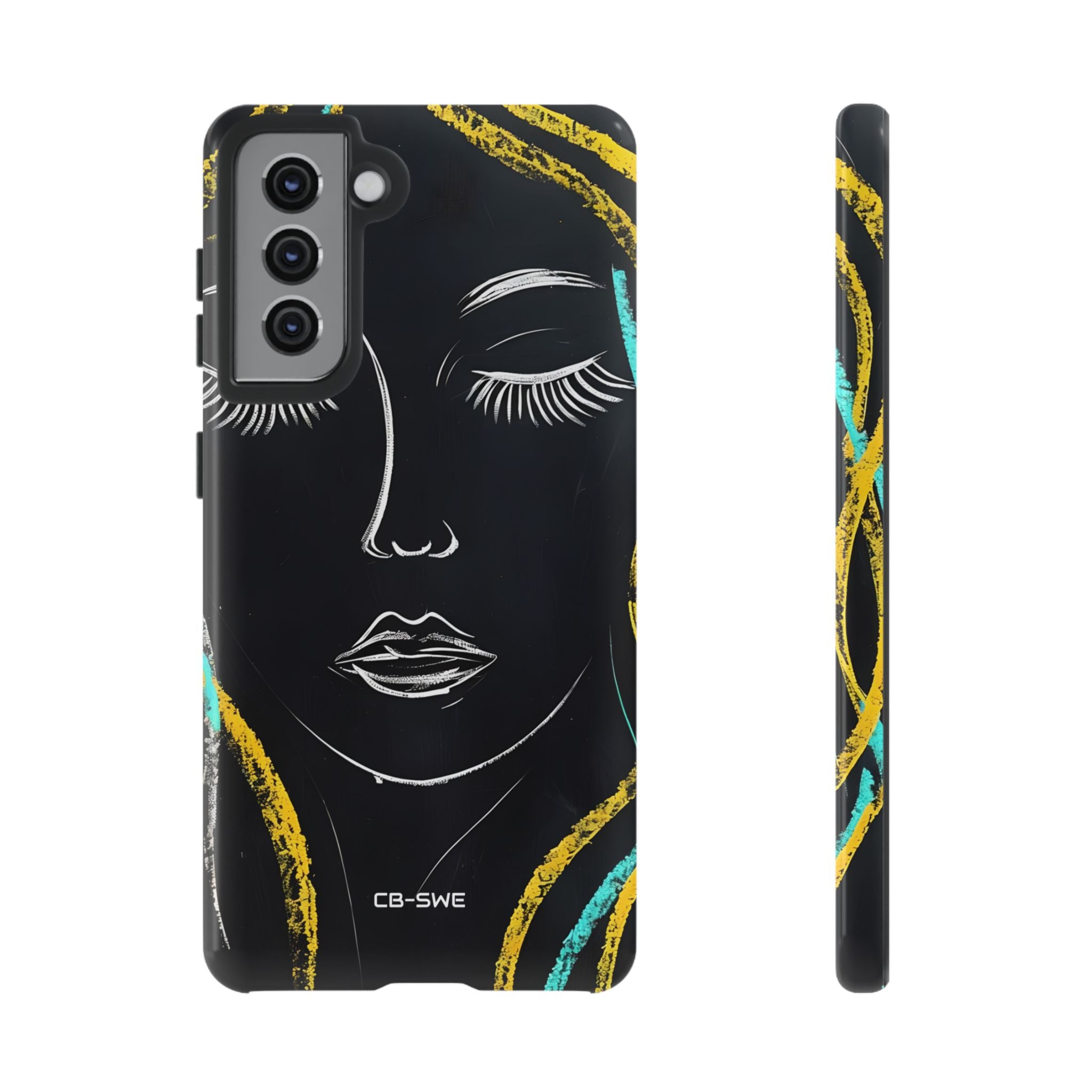 Vivid Minimalist Portrait - Samsung Case