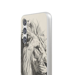 Majestic Linework Lion | Flexible Phone Case for Samsung Galaxy