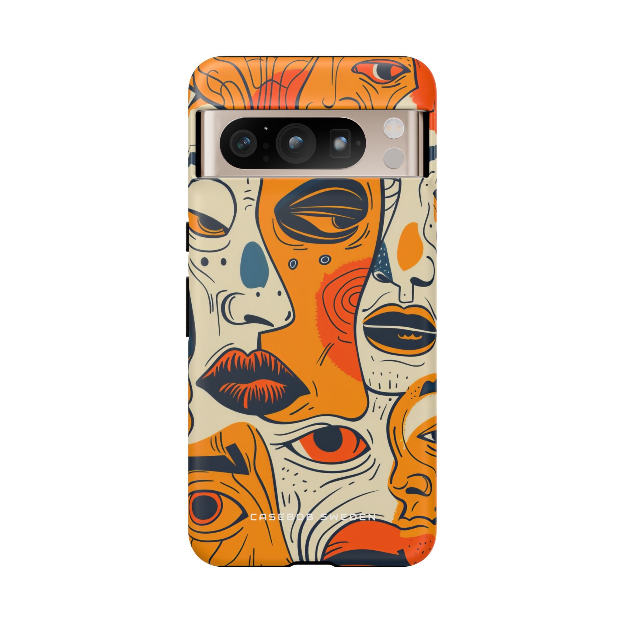 Gradient Face Mosaic Google Pixel 8 - Tough Phone Case