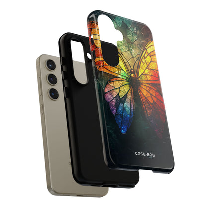 Stained Glass Butterfly Samsung S24 Case - Tough