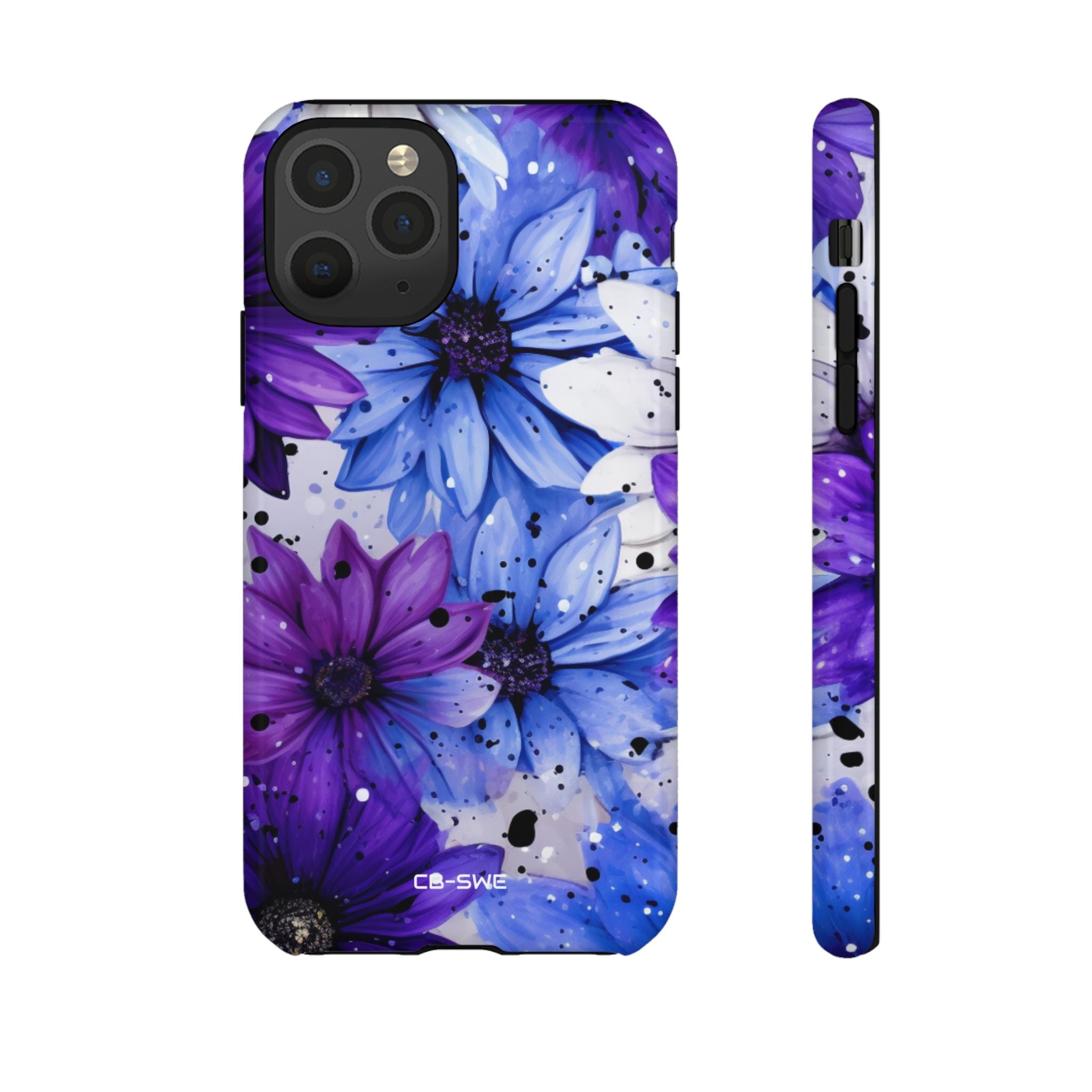 Vivid Splattered Blooms - iPhone Case