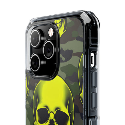 Neon Skull Camo iPhone 14 Pro Case - Impact