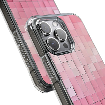Pink Mosaic Glow iPhone 15 - Impact Clear+