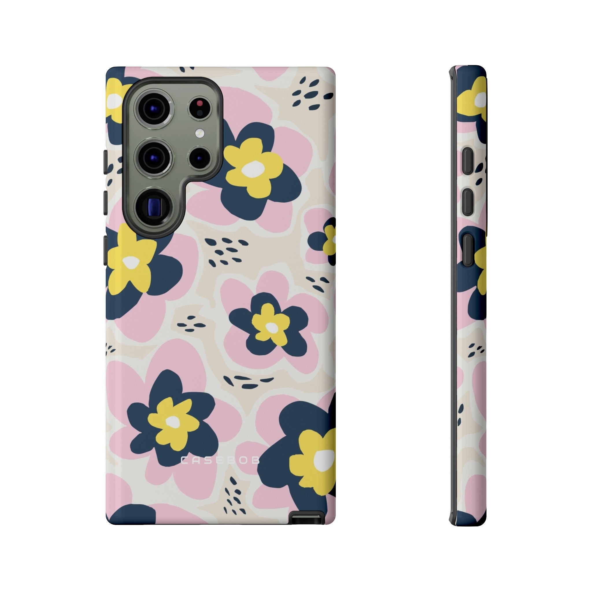 Pink Happy Flower - Protective Phone Case