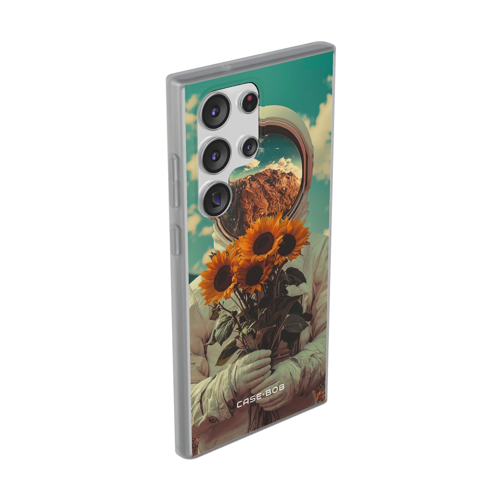 Sunflower Astronaut Samsung S23 Ultra Case - Soft