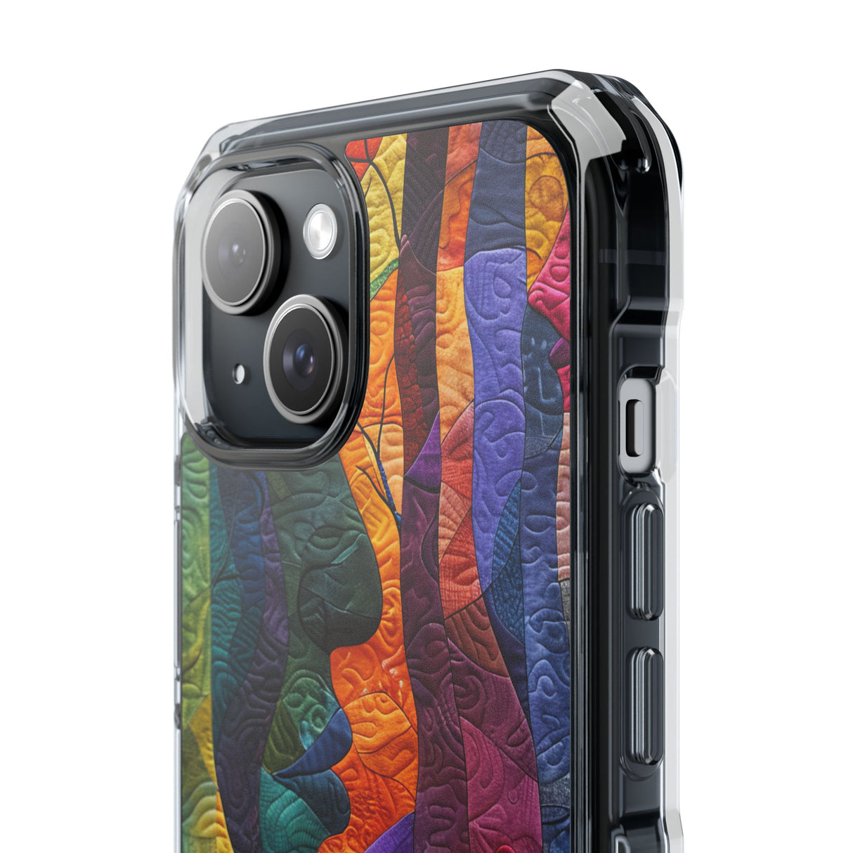 Interwoven Vibrance - Phone Case for iPhone (Clear Impact - Magnetic)