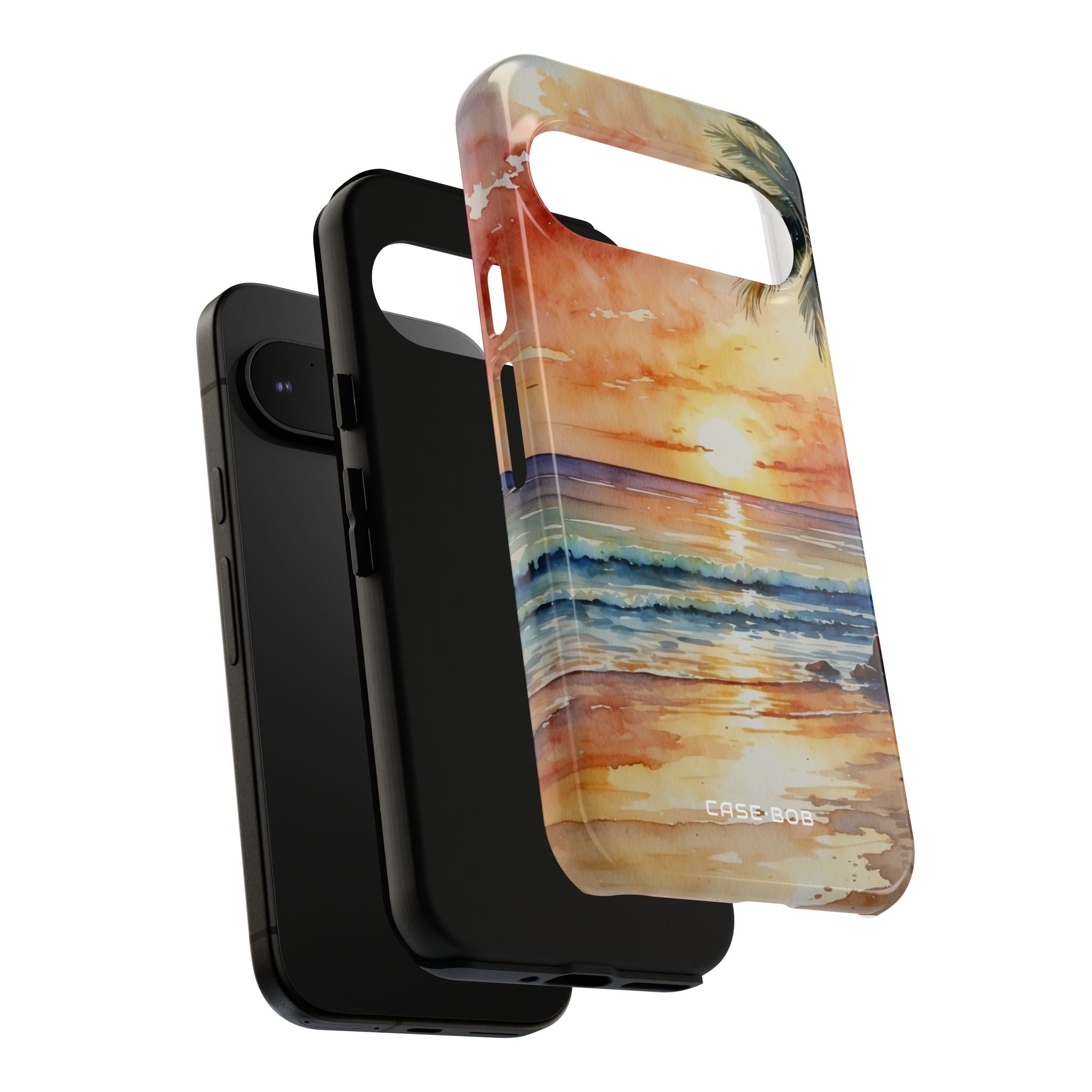 Sunset Palm Google Pixel 9 Case - Tough