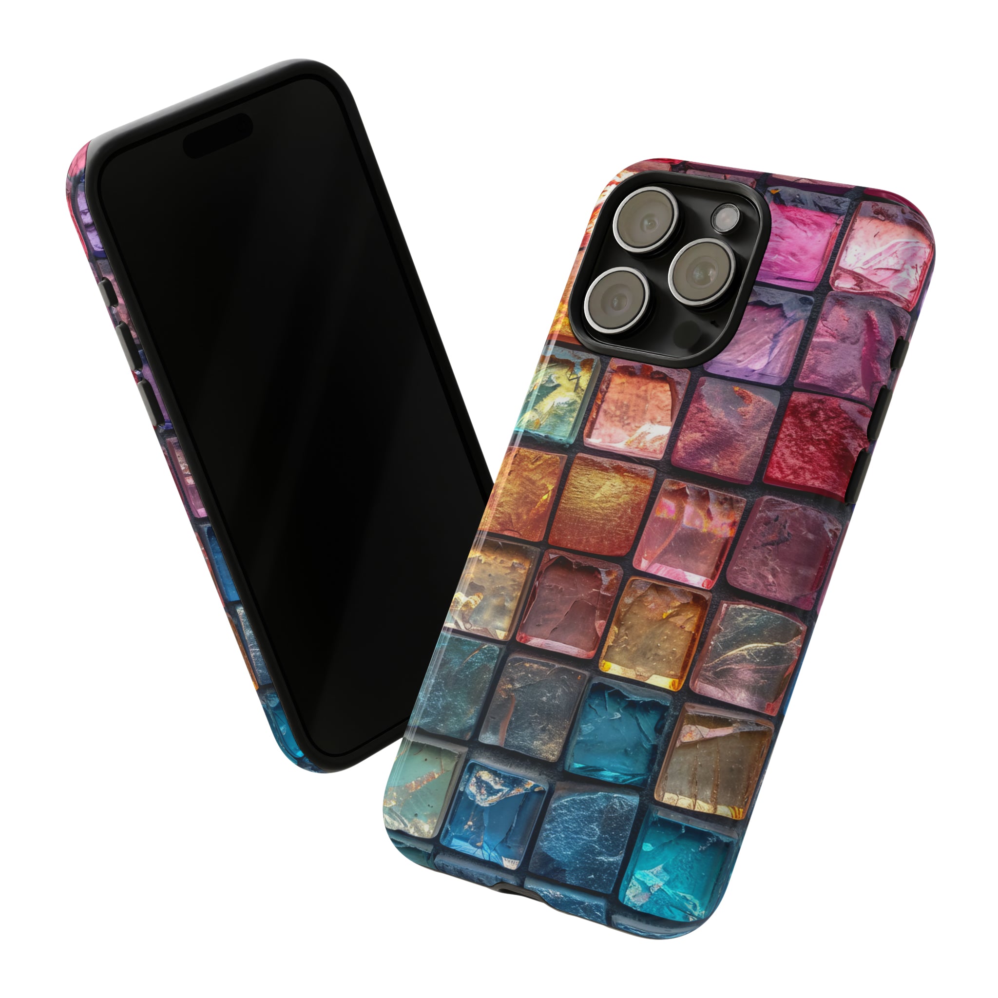 Pastel Mosaic Elegance - Protective Phone Case