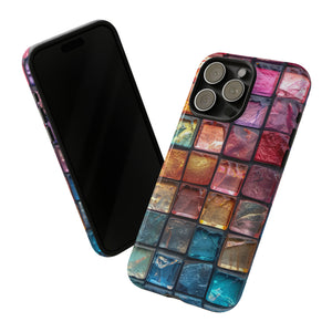 Pastel Mosaic Elegance - Protective Phone Case