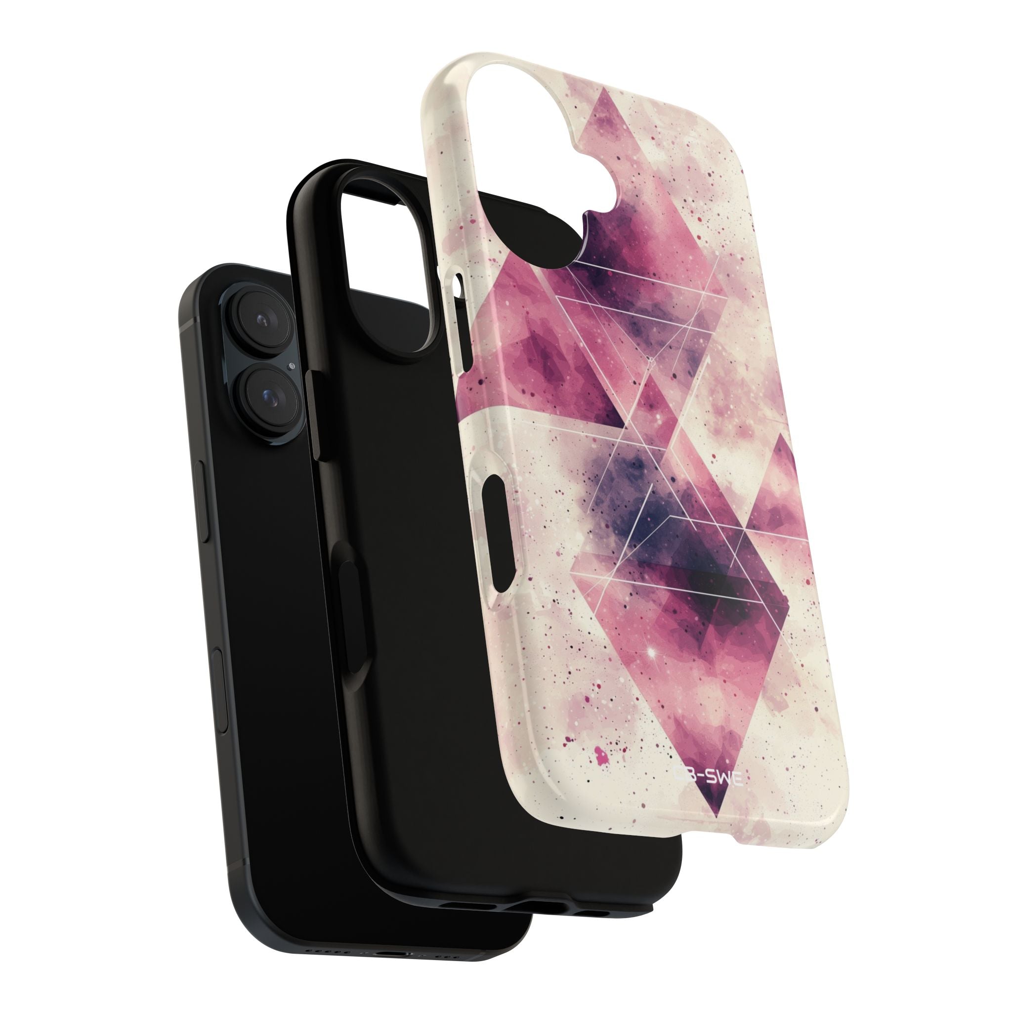 Triangles Overlap Serenity - iPhone Case