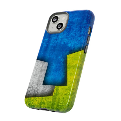 Blue Abstract Art - Protective Phone Case