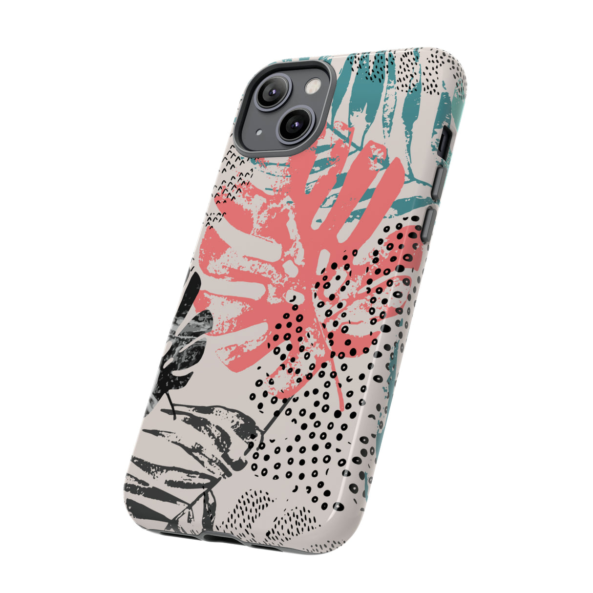 Rough Grunge Tropical - Protective Phone Case