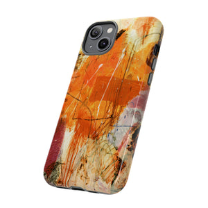 Abstract Orange Art - Protective Phone Case