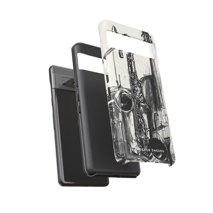 Jazz Instrument Line Symphony Google Pixel 7 - Tough Phone Case