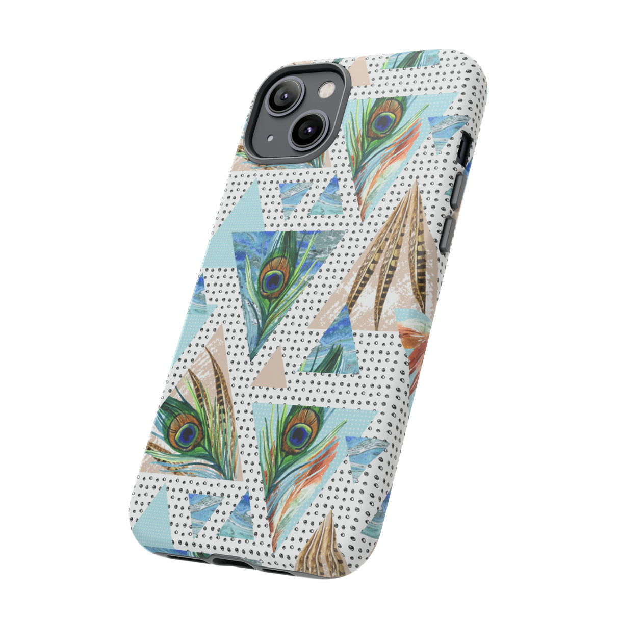 Peacock Feathers - Protective Phone Case