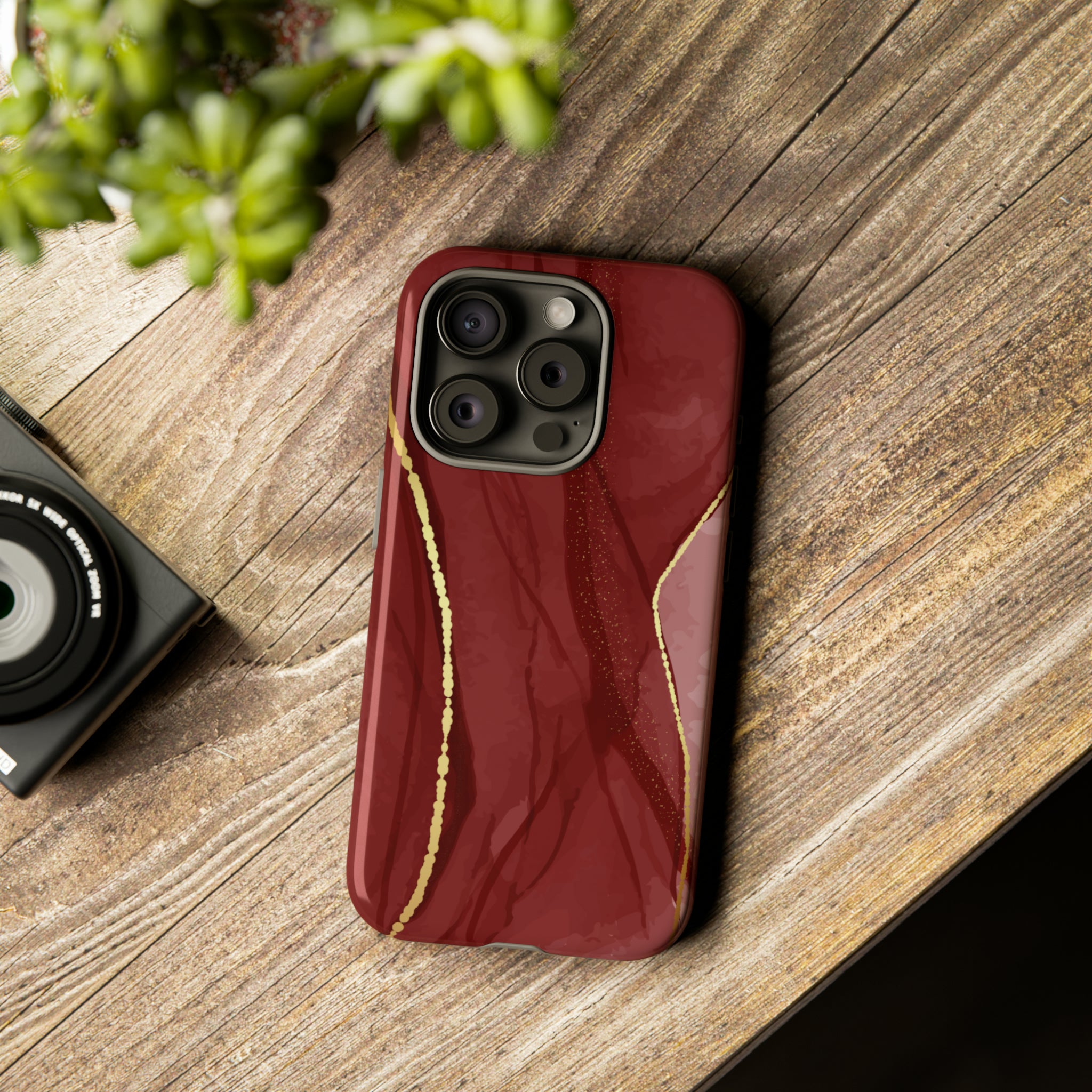 Dark Red - Protective Phone Case