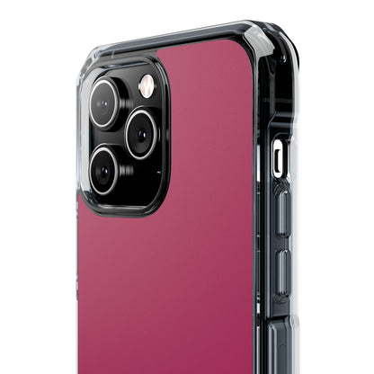 Maroon - Clear Impact Case for iPhone