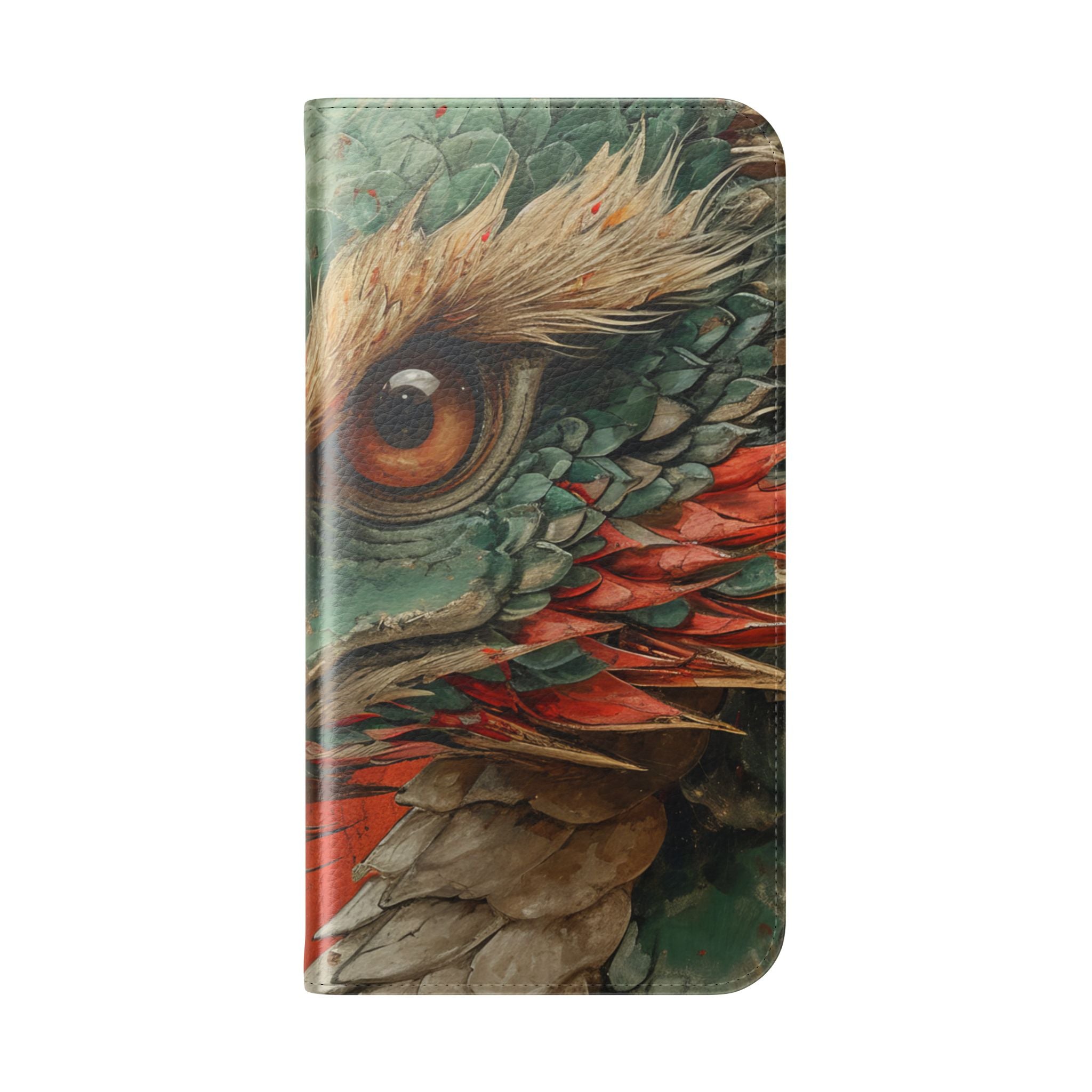 Drakenblik Crimson - iPhone 15 Plus Case - Portemonnee