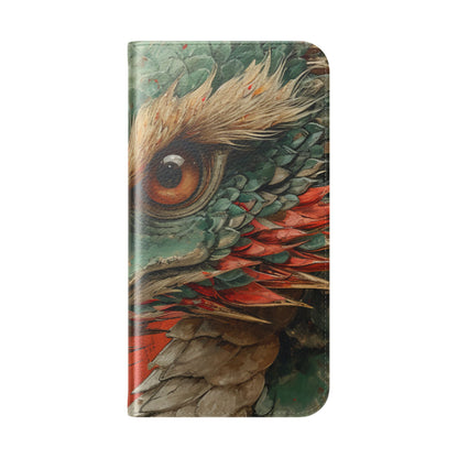 Drakenblik Crimson - iPhone 15 Plus Case - Portemonnee