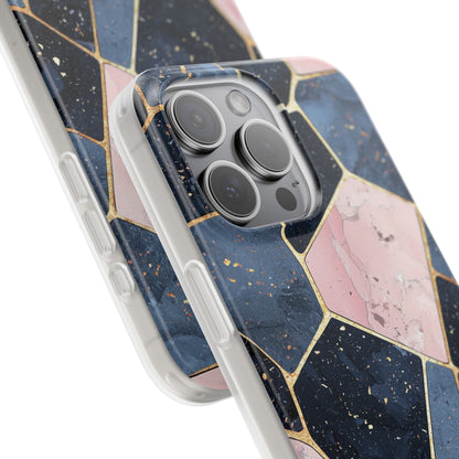 Golden Mosaic iPhone 15 Pro Max Case - Soft