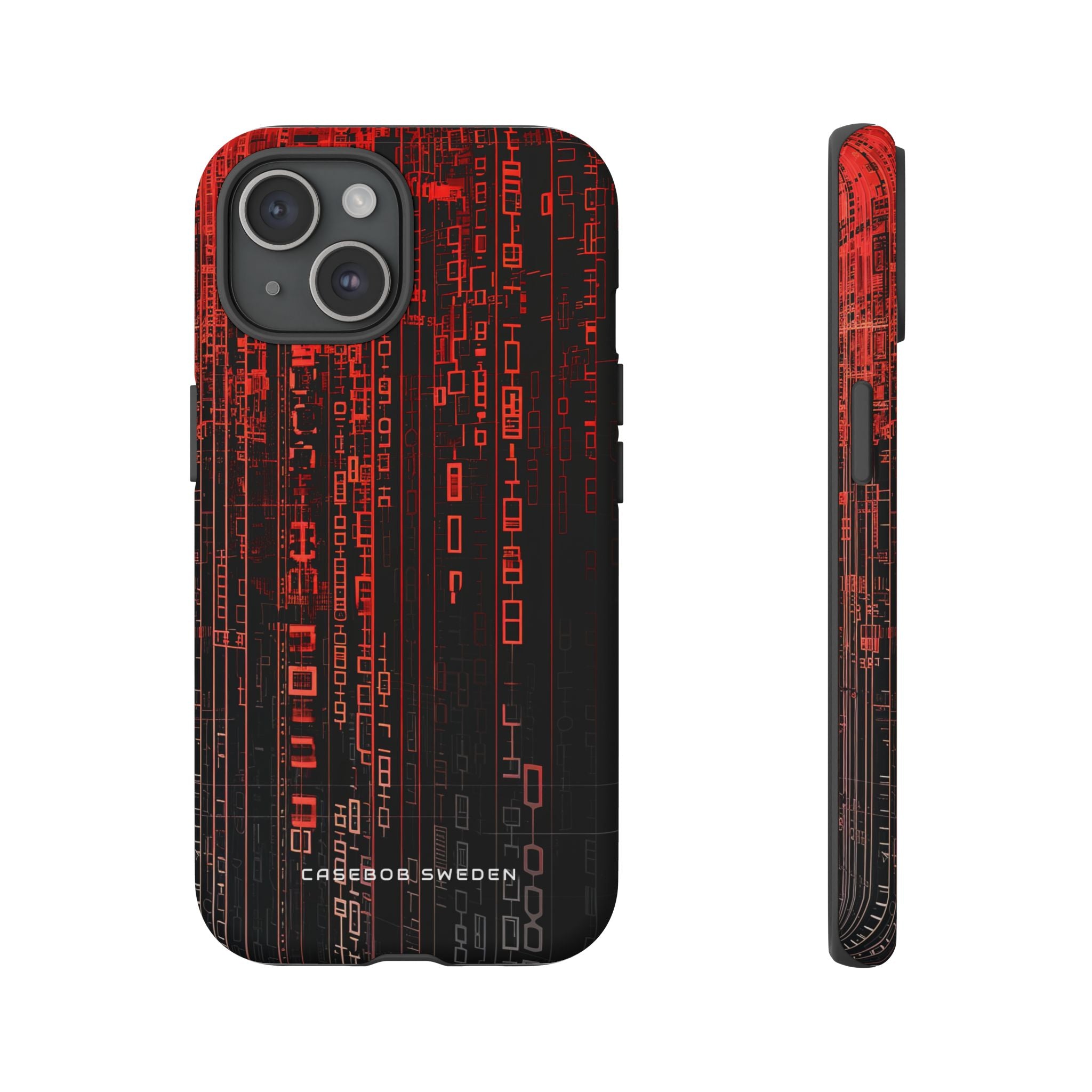 Gradient Cyberflux Network iPhone 15 - Tough Phone Case