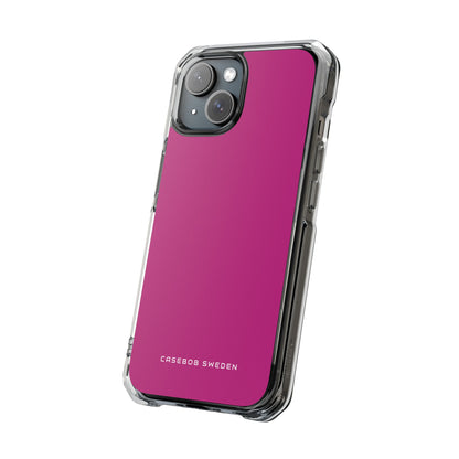 Medium Violet Red iPhone 15 - Clear Impact Phone Case