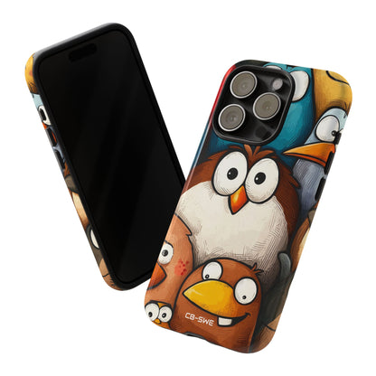 Whimsical Birds Gather - iPhone Case