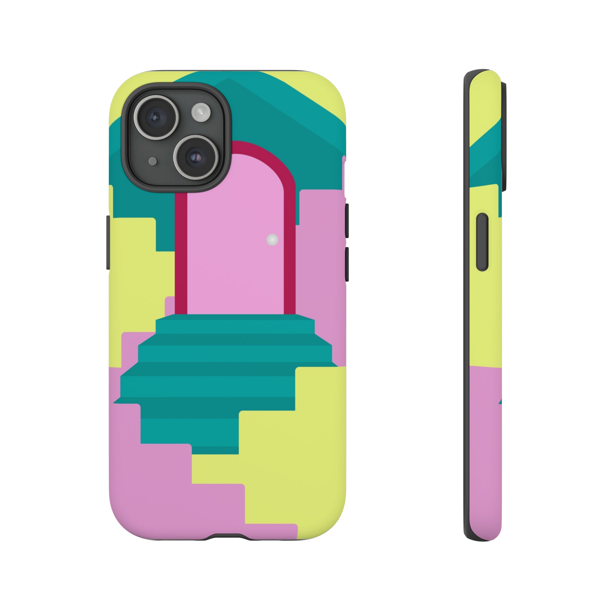 Vector Illustration of Stairs - Protective Phone Case