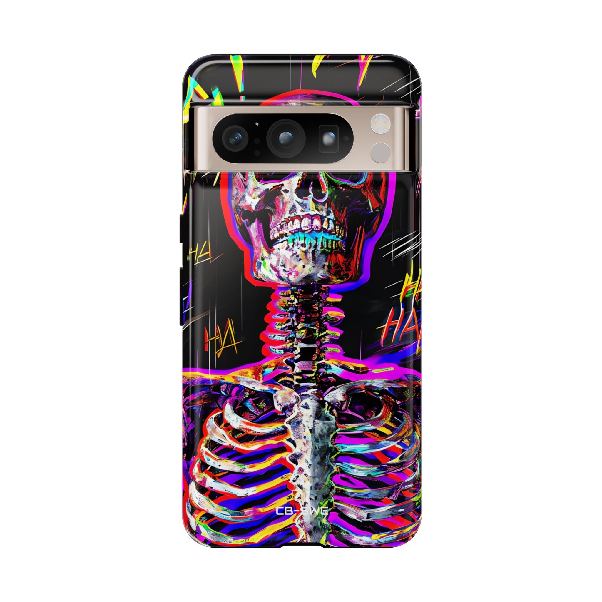 Neon Skeleton Chaos - Google Pixel Case