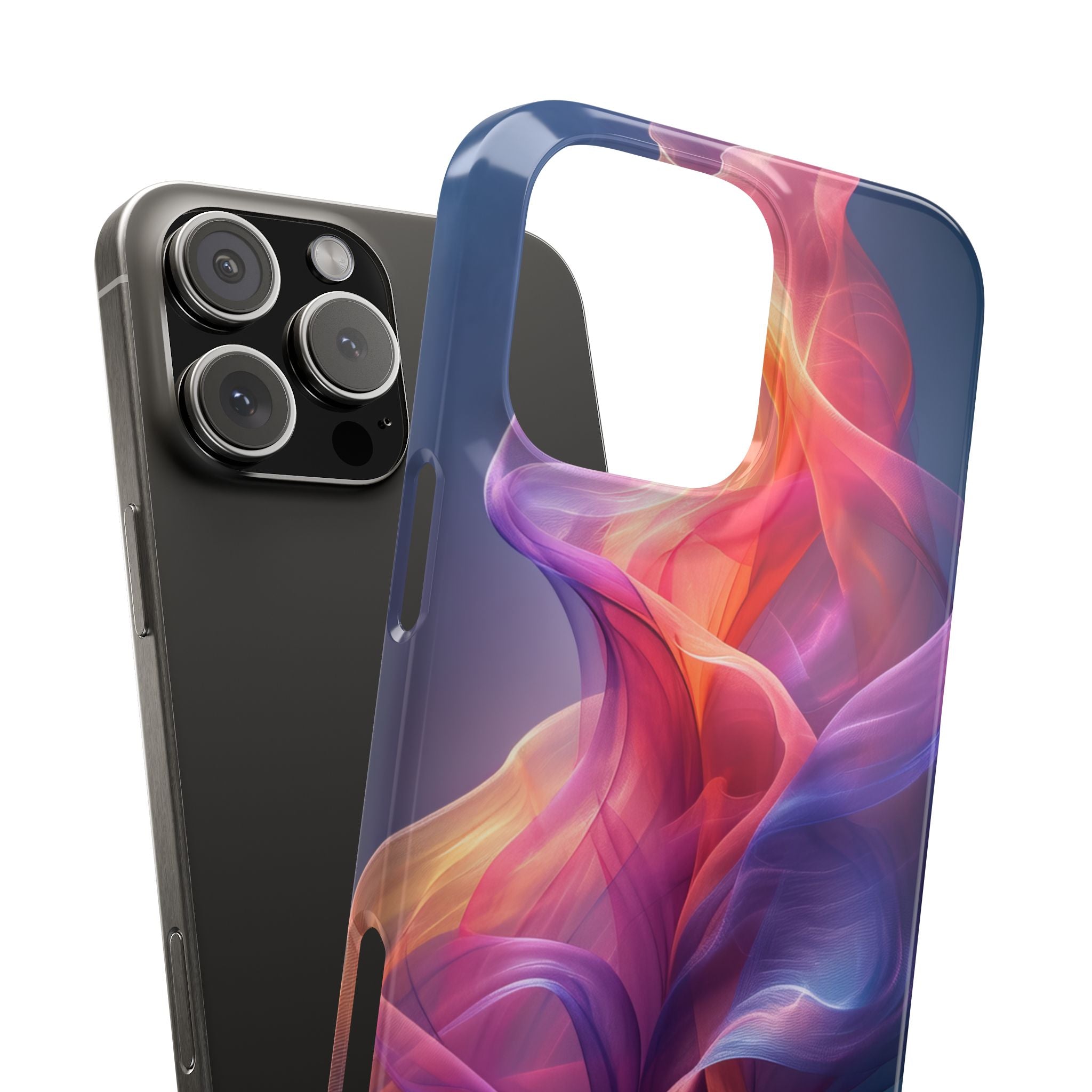 Violet Orange Flow - Slim iPhone 16 Phone Case