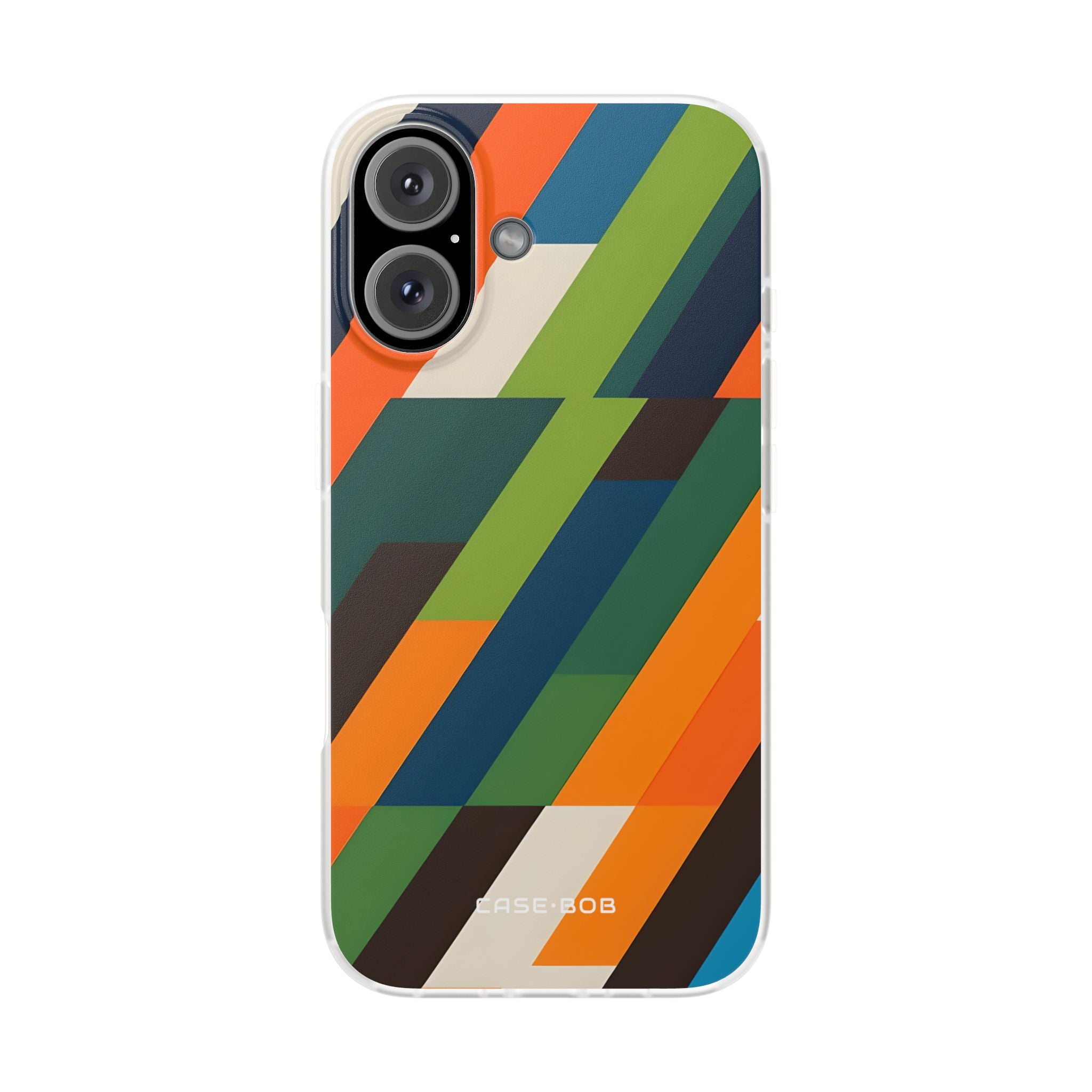 Diagonal Blaze iPhone 16 Case - Soft