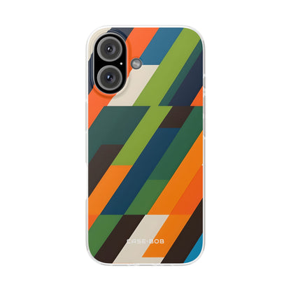 Diagonal Blaze iPhone 16 Case - Soft